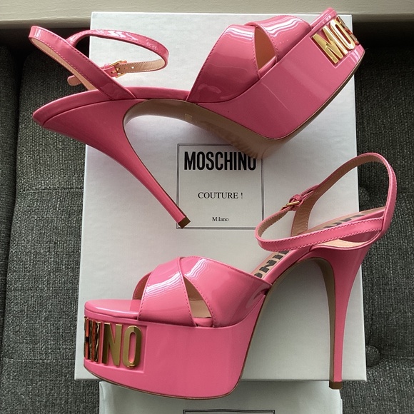 Moschino Logo Sole Platform Sandal (Women) 8US 38EU